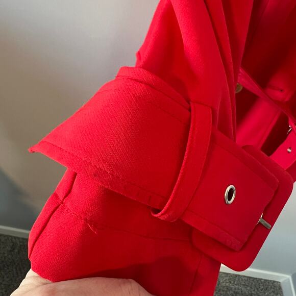 Walter Baker Freya Red Trench Coat Size Small New without tags - Picture 14 of 16